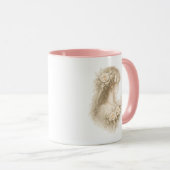 Schmetterlingsblüten Blumenmädchen Tasse (VorderseiteRechts)
