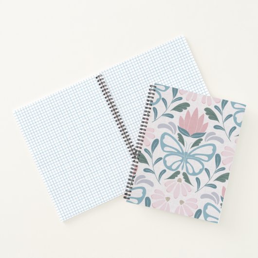 Schmetterlingsblüten (große Größe) Notizblock (Innenseite)