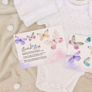 Schmetterlingsbücher für Kinderkarte Begleitkarte