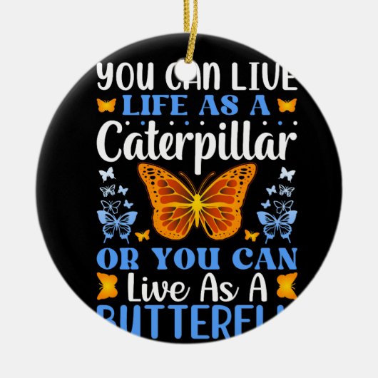 Schmetterlingsbündel Keramik Ornament (Vorne)