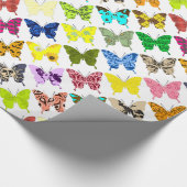 Schmetterlingscollage Geschenkpapier (Ecke)