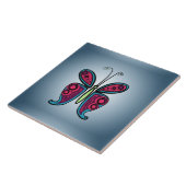 Schmetterlingsdarstellung Fliese (Seite)