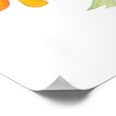 Schmetterlingsdarstellung Poster (Ecke)