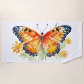 Schmetterlingsdarstellung Strandtuch (Vorderseite)