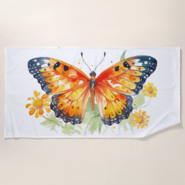 Schmetterlingsdarstellung Strandtuch