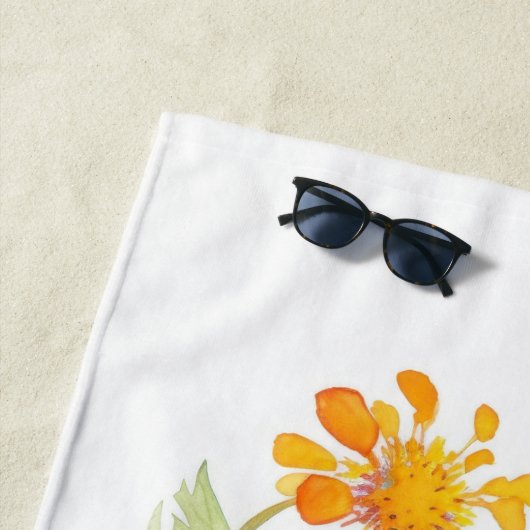 Schmetterlingsdarstellung Strandtuch (Beispiel)