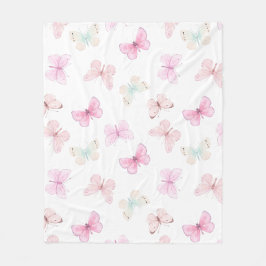 Schmetterlingsdecke Fleecedecke