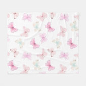 Schmetterlingsdecke Fleecedecke (Vorderseite (Horizontal))