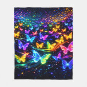 Schmetterlingsdecke mit neonfarben fleecedecke (Vorderseite)