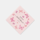 Schmetterlingsdekor im Brautparty Serviette (Ecke)