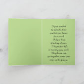 Schmetterlingsdenken an dich karte (Innenseite)