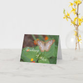 Schmetterlingsdenken an dich karte (Gelbe Blume)