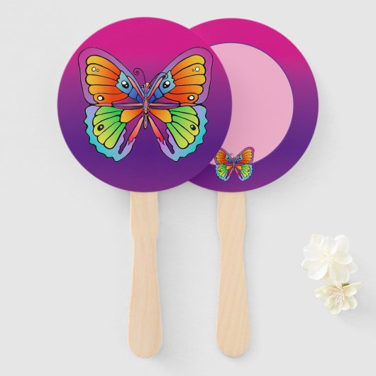 Schmetterlingsdesign Fächer (Vorne und Hinten)