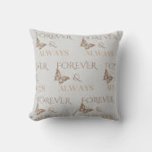 Schmetterlingsdesign 'Forever & Always' Kissen (Vorderseite)