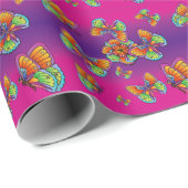 Schmetterlingsdesign Geschenkpapier (Rolleneckpunkt)