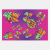 Schmetterlingsdesign Geschenkpapier Set (Vorderseite 2)