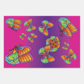 Schmetterlingsdesign Geschenkpapier Set (Vorderseite)