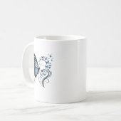 Schmetterlingsdesign Kaffeetasse (Vorderseite Links)