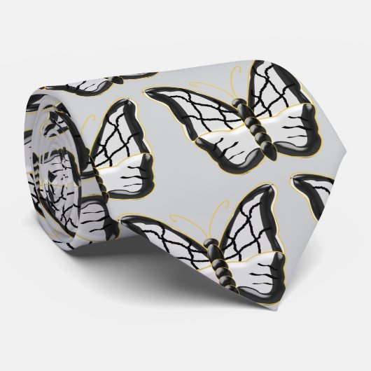 Schmetterlingsdesign Krawatte (Gerollt)