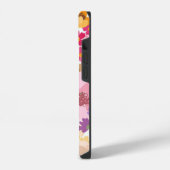 Schmetterlingsdesign mit Frühlingsblüten iPhone Hülle (Linke Seite)