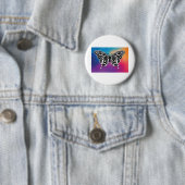 Schmetterlingsdesign mit Sonnenuntergangfarben Button (Beispiel)