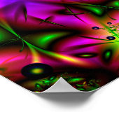 Schmetterlingsdesign Poster (Ecke)