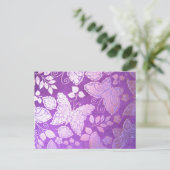 Schmetterlingsdesign Postkarte (Stehend Vorderseite)