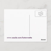 Schmetterlingsdesign Postkarte (Rückseite)