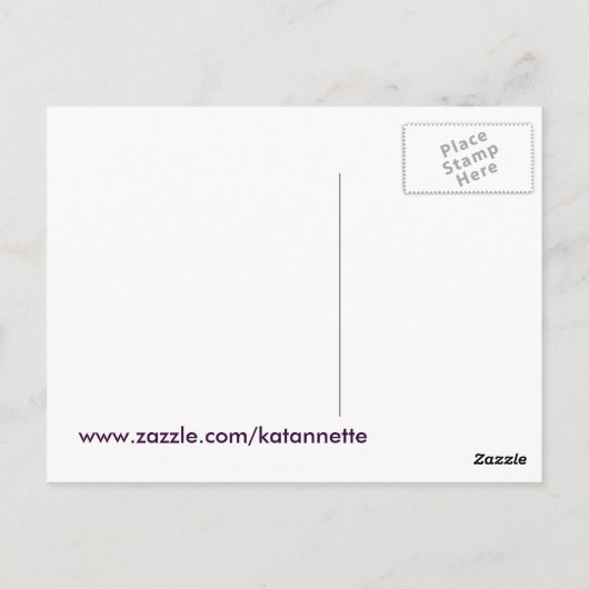 Schmetterlingsdesign Postkarte (Rückseite)