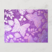 Schmetterlingsdesign Postkarte (Vorderseite)