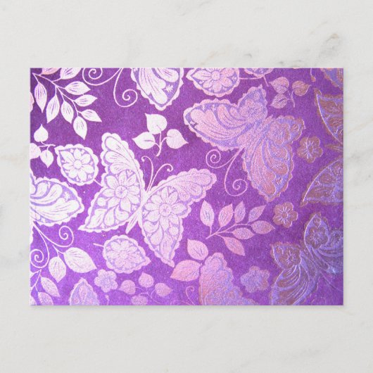 Schmetterlingsdesign Postkarte (Vorderseite)