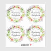 Schmetterlingsdraht-Brille und Bodenkleber Aufkleber (Blatt)