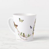 Schmetterlingsdraht personalisiert Tasse (Linke Ecke)