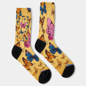 Schmetterlingsdruck Socken (Rechts)