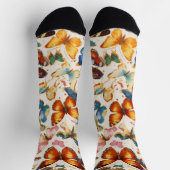Schmetterlingsdruckauflagen Socken (Oben)