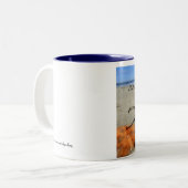 Schmetterlingsedelsteine - Blau durch TDGallery Zweifarbige Tasse (Vorderseite Links)