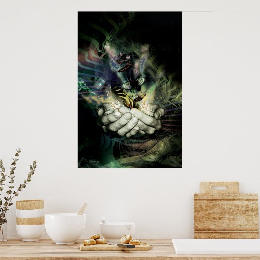 Schmetterlingseffekt 1 poster (Küche)