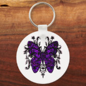 Schmetterlingseffekt (lila) schlüsselanhänger (Vorderseite)