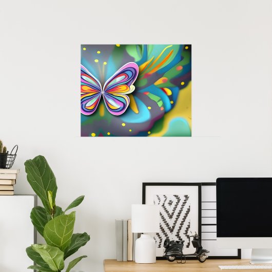 Schmetterlingseffekt Poster (Heimbüro)