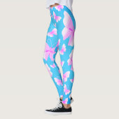Schmetterlingsfamilie der rosa Schatten Leggings (Links)