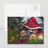 Schmetterlingsfang Postkarte (Vorne/Hinten)
