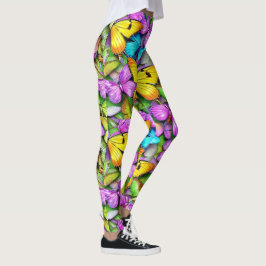 Schmetterlingsfarbe Leggings