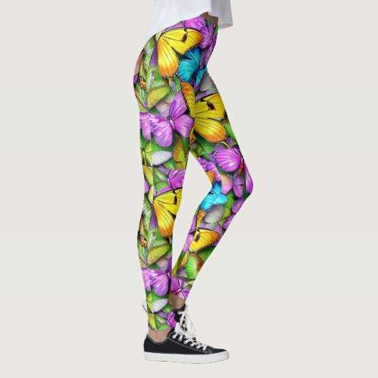Schmetterlingsfarbe Leggings (Rechts)