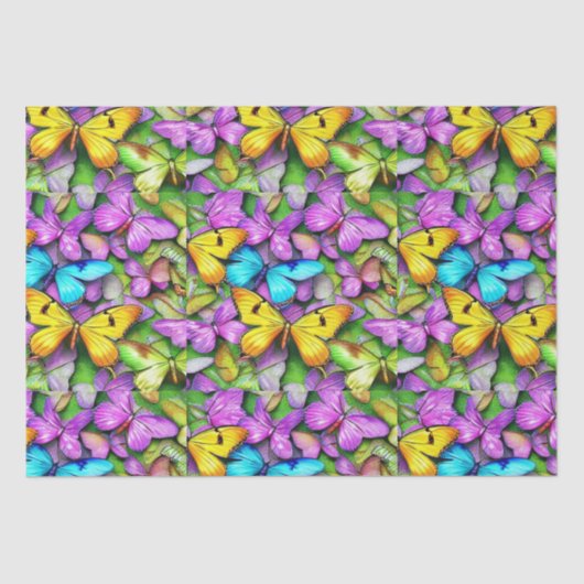 Schmetterlingsfarbe Seidenpapier (Vorderseite)