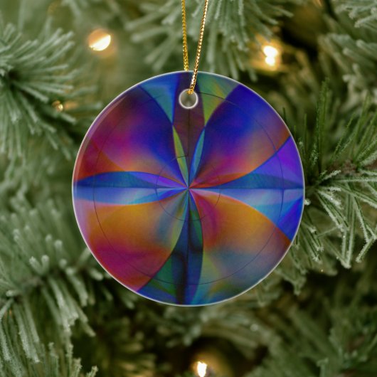 Schmetterlingsfarben Keramik Ornament (Baum)