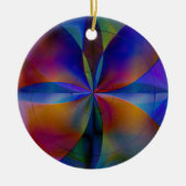 Schmetterlingsfarben Keramik Ornament (Vorne)