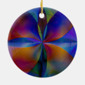 Schmetterlingsfarben Keramik Ornament (Hinten)