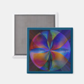 Schmetterlingsfarben Magnet (Vorderseite/Rückseite)