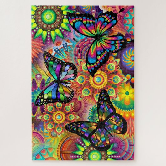 Schmetterlingsfarben Puzzle (Vertikal)