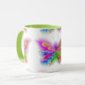 Schmetterlingsfarben Tasse (Vorderseite Links)